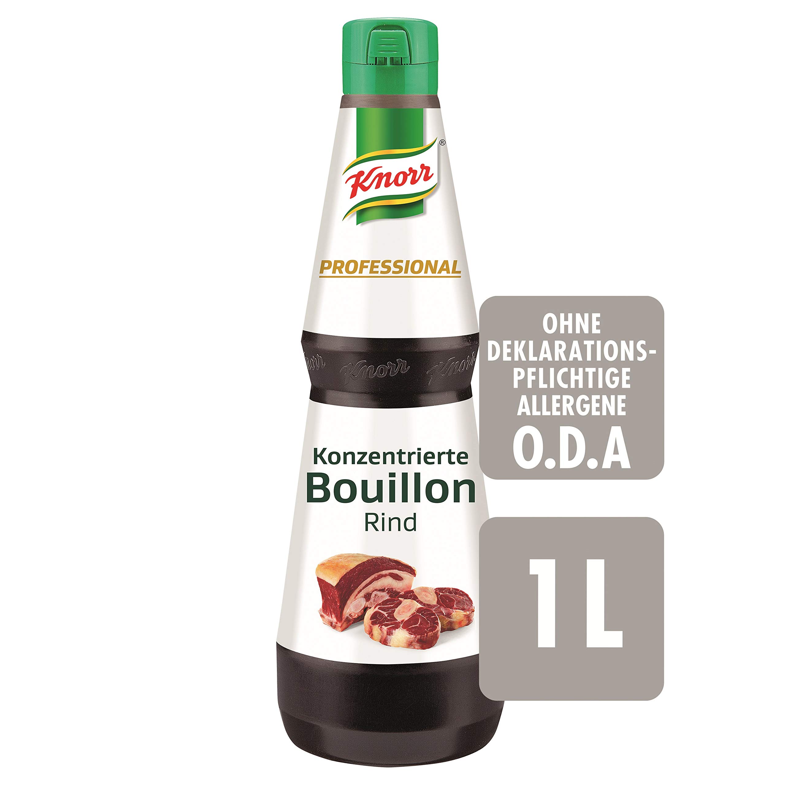 Knorr Professional konzentrierte Bouillon Rind flüssig 1 l | Optimal zum Würzen von Saucen, Fleisch- und Fischgerichten sowie Eintöpfen und Beilagen.