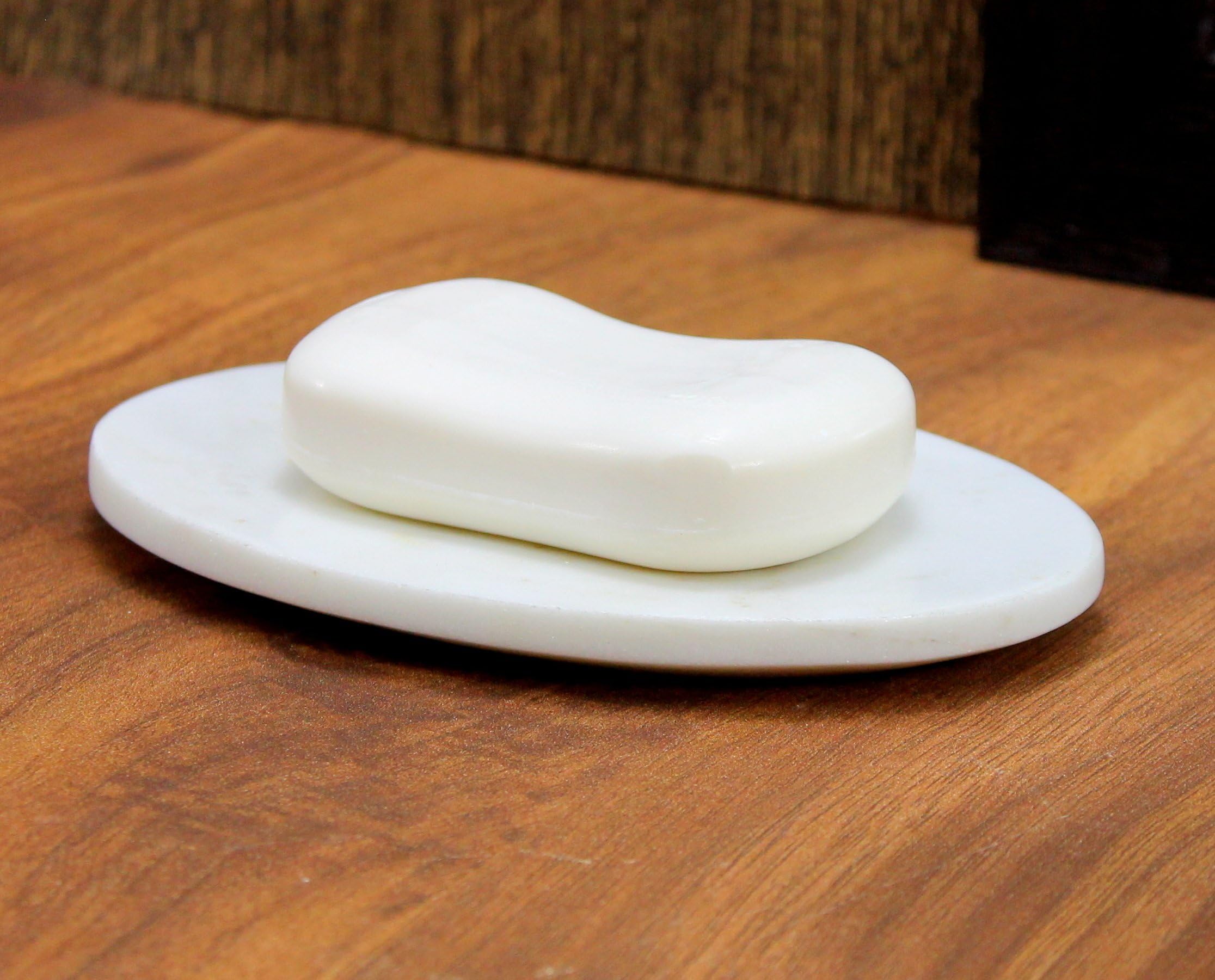 Pure Home and Living White Ribbed Porcelain Soap Dish : Amazon.in: Home ...