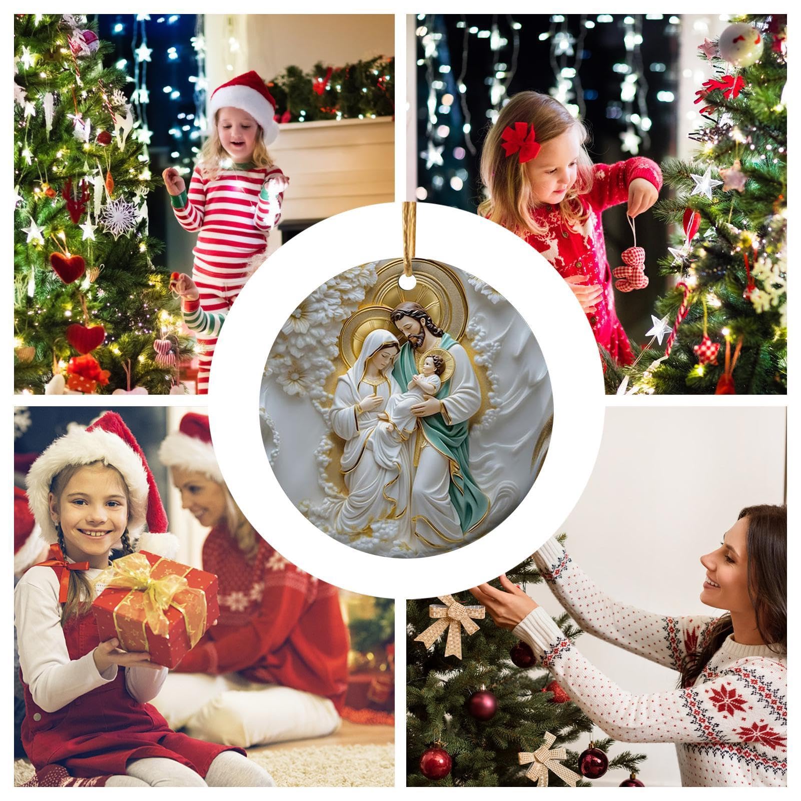 Ornamenti Per Presepe In Acrilico – Decorazioni Natalizie 3D Per Albero Di Natale, Presepe, Ghirlande, Regalo Cristiano