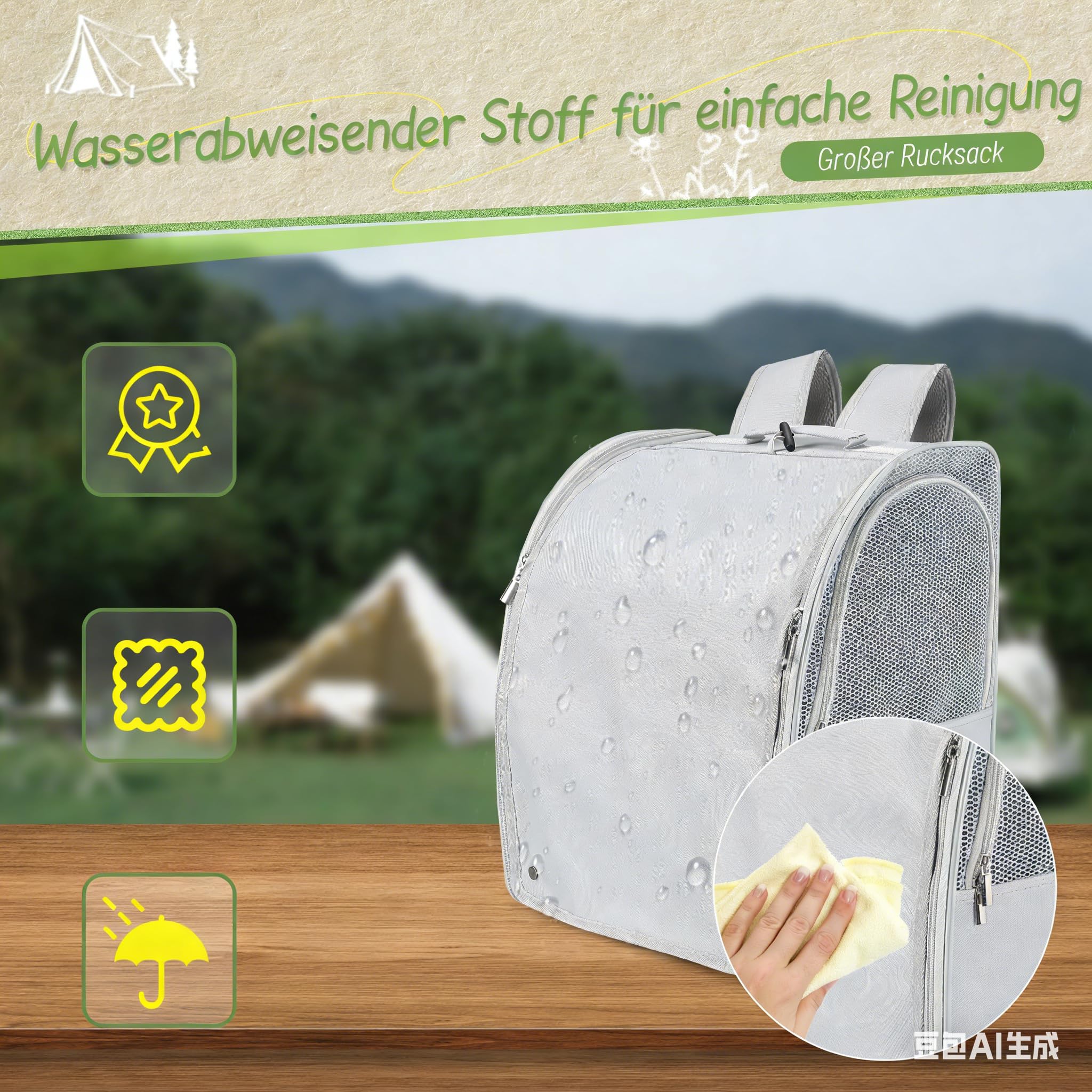 Mochila de transporte para periquitos y loros, resistente al agua, con 2 perchas y bandeja, jaula de viaje transpirable para cacatúas, ligera, 33,5 x 29 x 43 cm