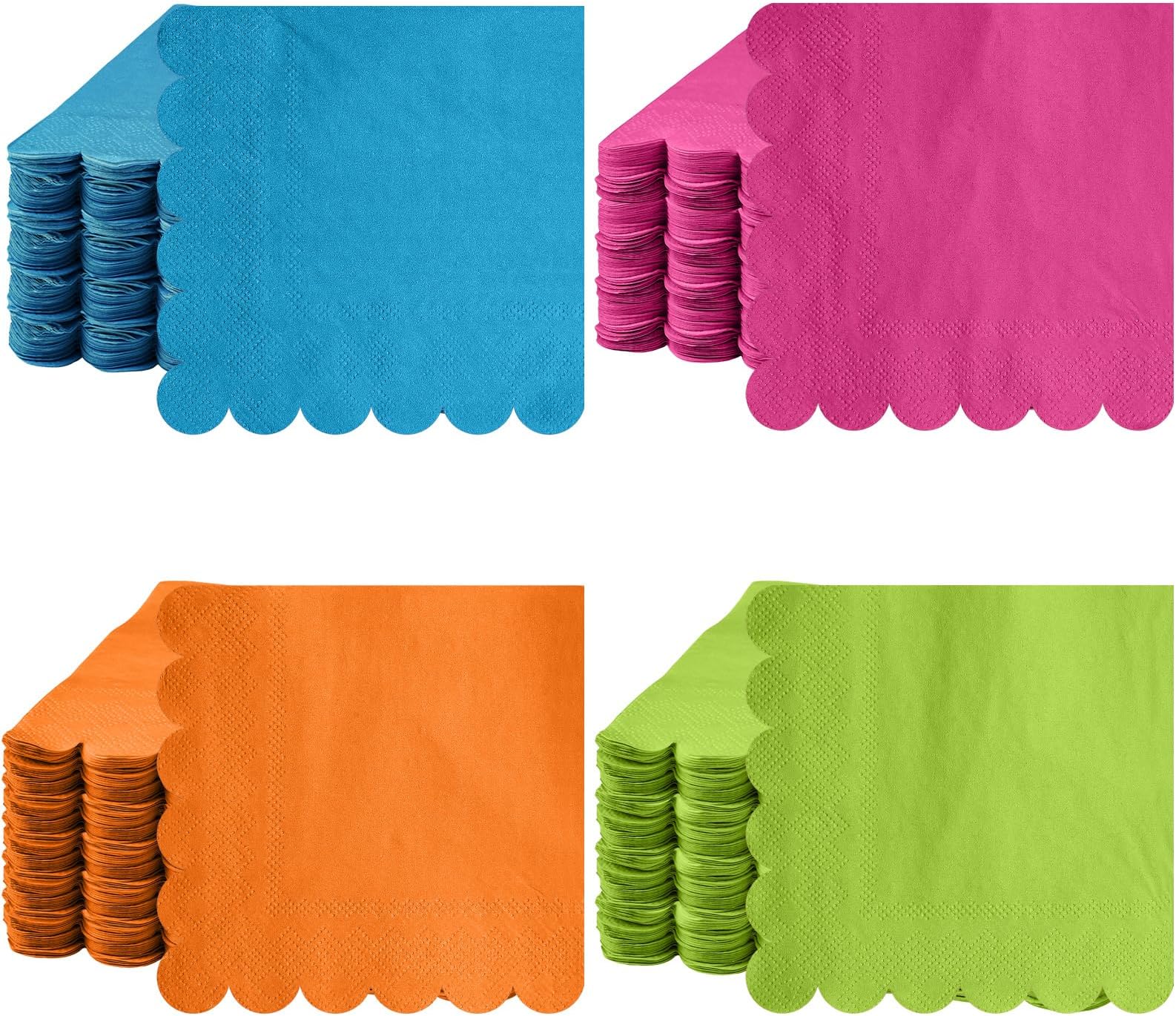 200 Pack Mexican Paper Napkins Fiesta Disposable Cocktail