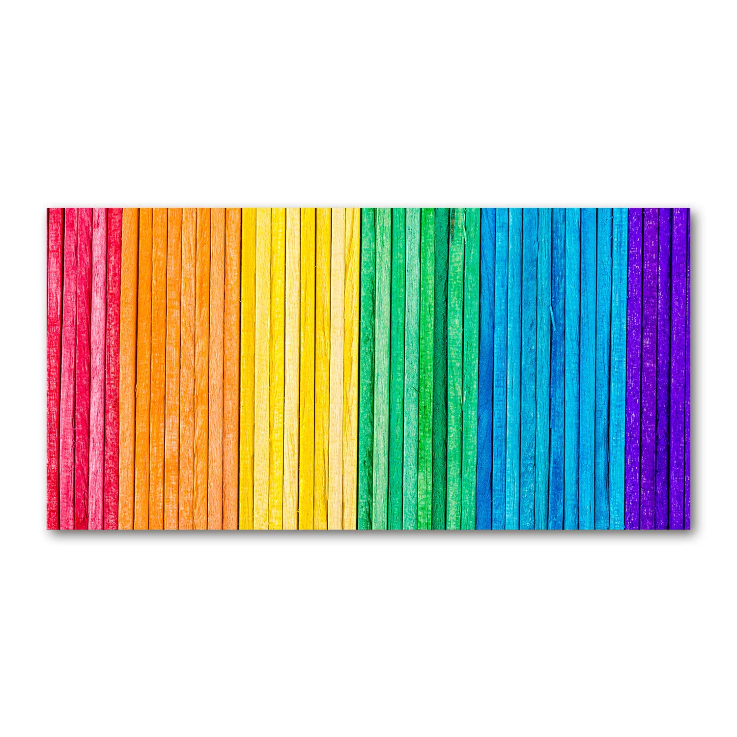 Image acrylique rayas de colores 120x60cm pour salon moderne