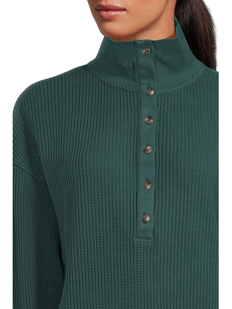 Brown Faherty Apres Waffle Henley