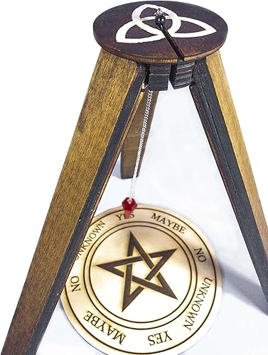 Trinqueta - Soporte de péndulo de madera para trípode de péndulo de derretimiento para tablero de péndulo de 10 pulgadas máquina de difusión soporte