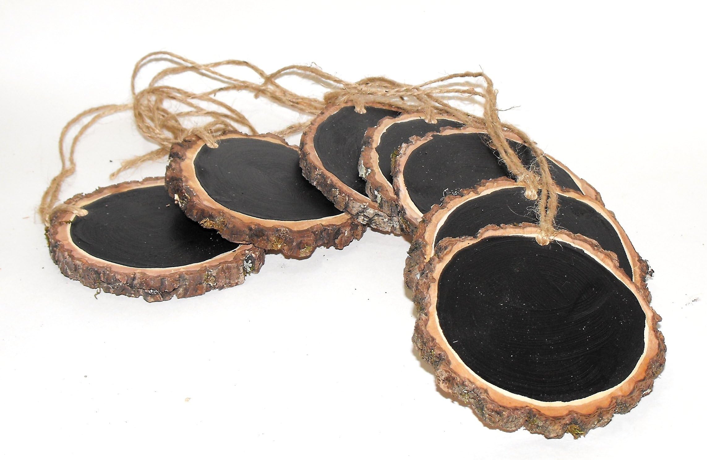 Chalkboard DIY Ornaments inch Wood Rustic Wedding decorations