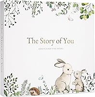 ZIRIZANE Gender-Neutral Baby Memory Book: 5-Year Milestone Journal, Scrapbook & Photo Album for Boys or Girls