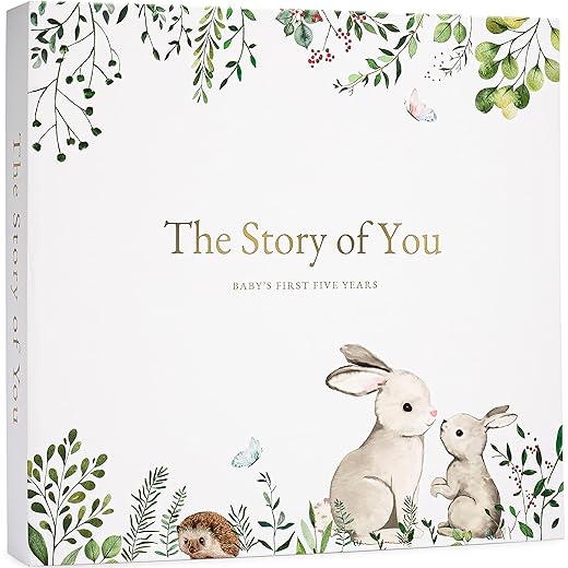 Keepsake Memory Book for Baby Boy or Girl Timeless First 5 Year Baby Book A Milestone Book to Record Every Event from Birth to Age 5 Gender Neutral Journal Scrapbook Photo Album