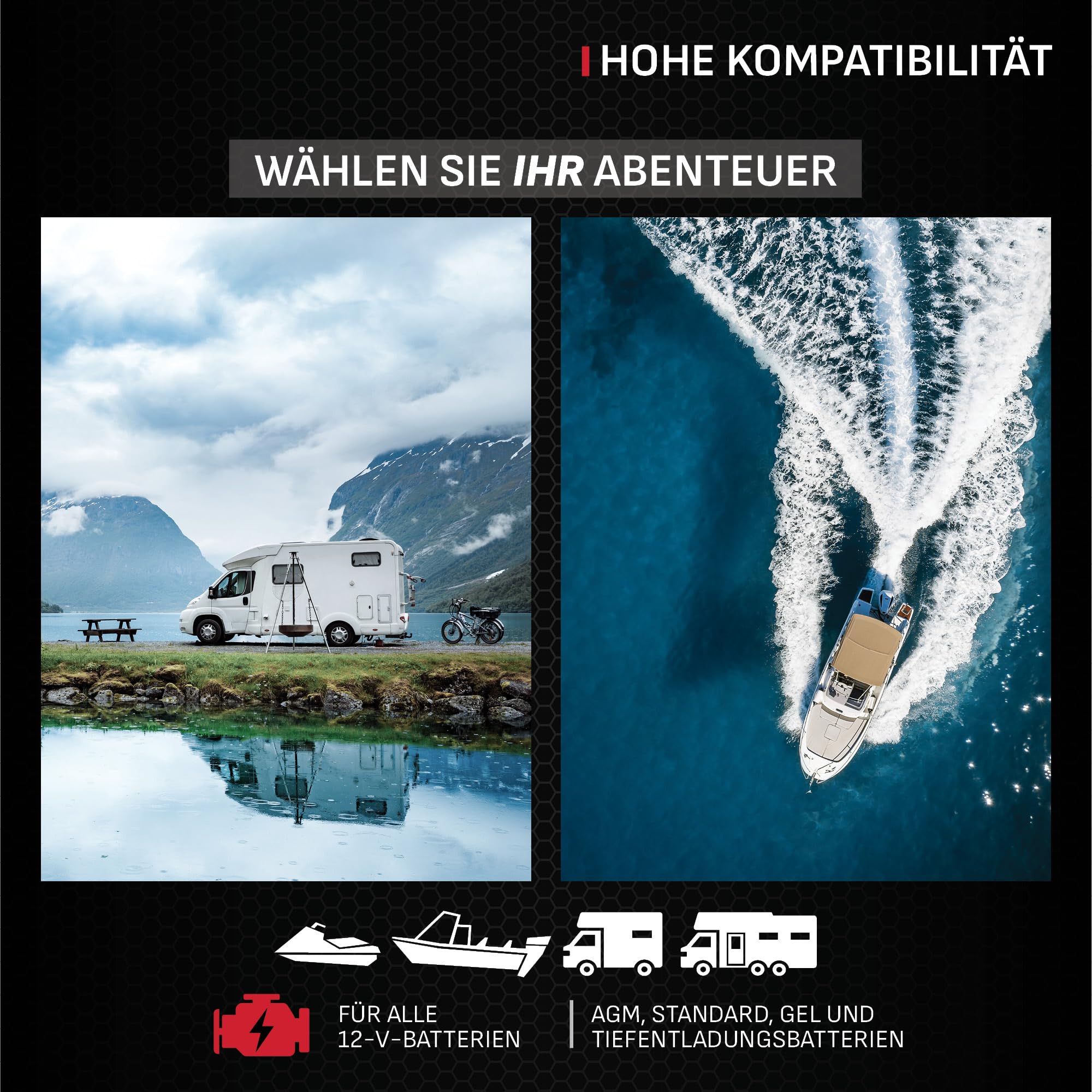 Schumacher Electric SC348-15A Ladegerät für 2 x 12V Batterien gleichzeitig - Für Boot, Van, Wohnmobil - Intelligente Erhaltung - Digitalanzeige