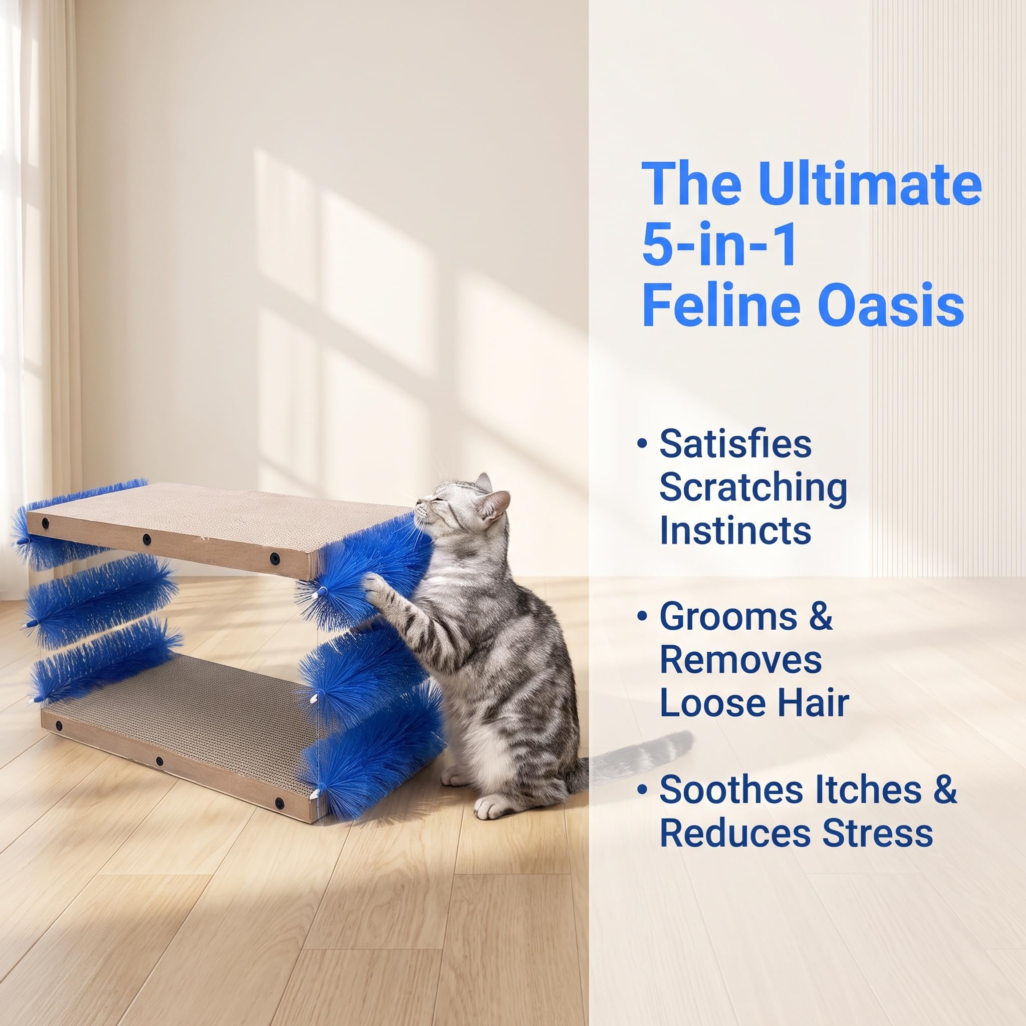 Schwimmende Fellentfernungsbürste Für Katzen, Pflegemassagebürste, Selbstreinigendes Entfilzungswerkzeug, Flexible Borsten, Clip-on-haarentferner, Für Lang- Kurzhaarige Kätzchen
