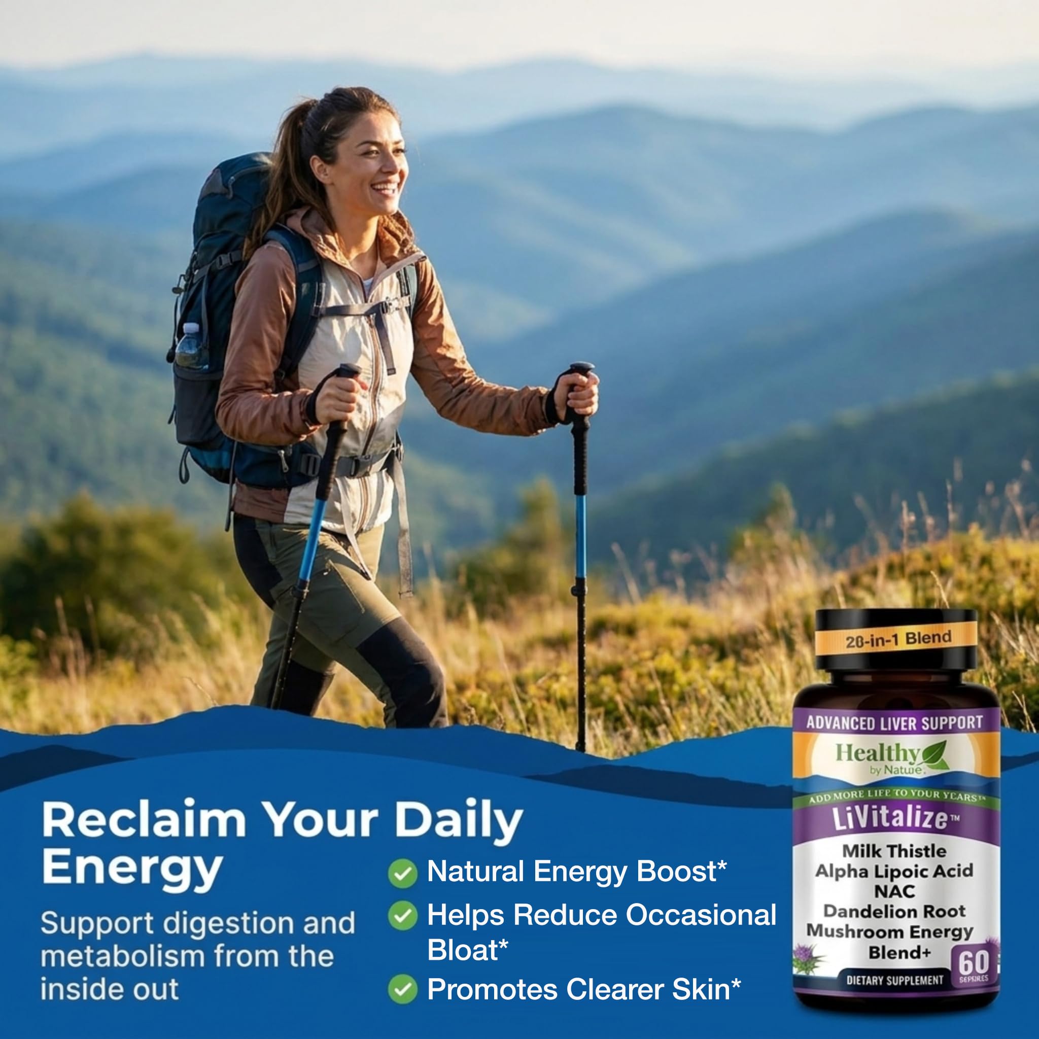 Liver Cleanse Detox & Repair, 28-in-1 Milk Thistle Liver Support Supplement — Amazon image 4