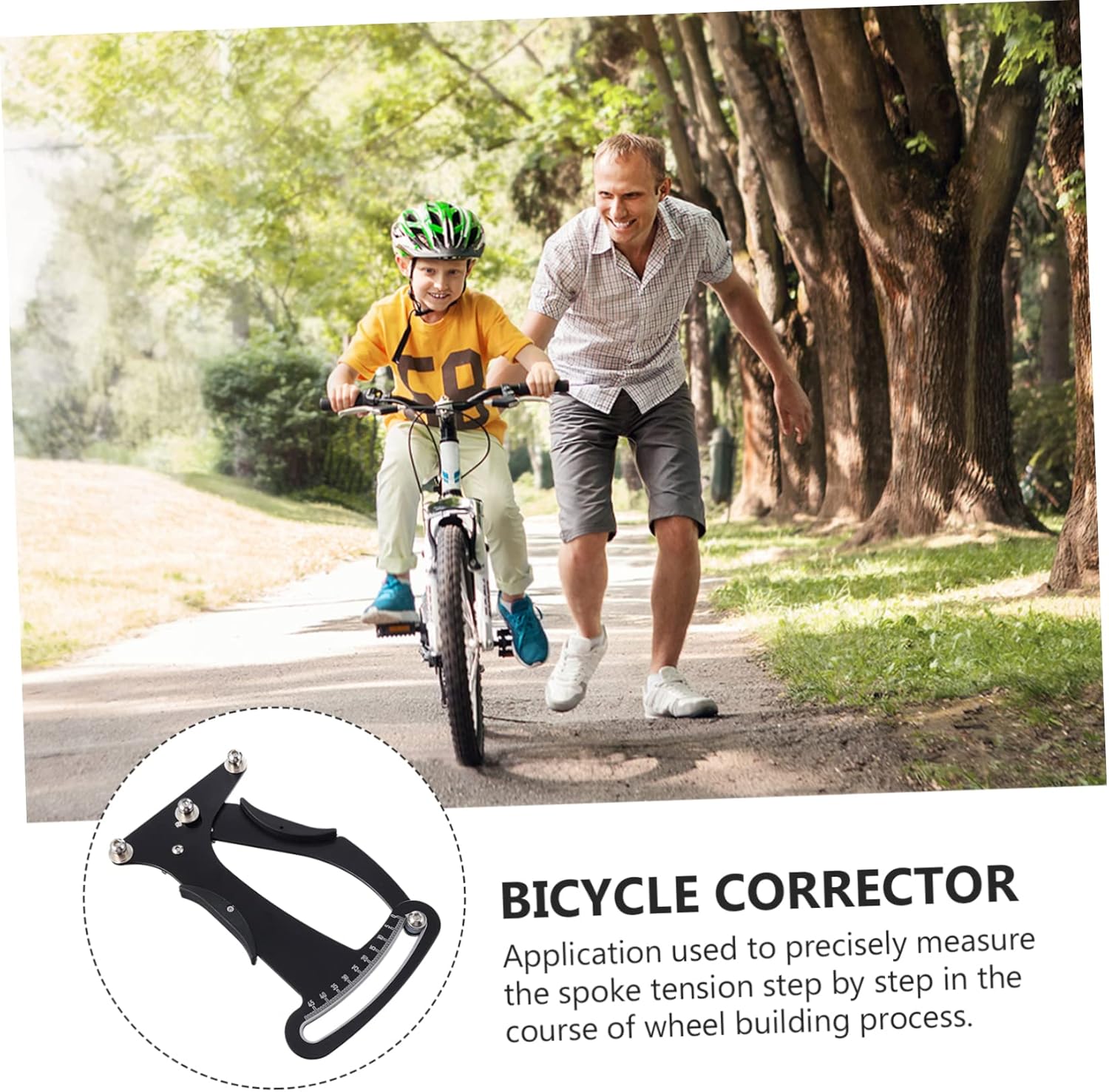 SUPVOX Bike Tension Accurate Tensiometer Tool for Wheel Builders Lightweight and Portable Bike Rim Tool Compatible Spokes