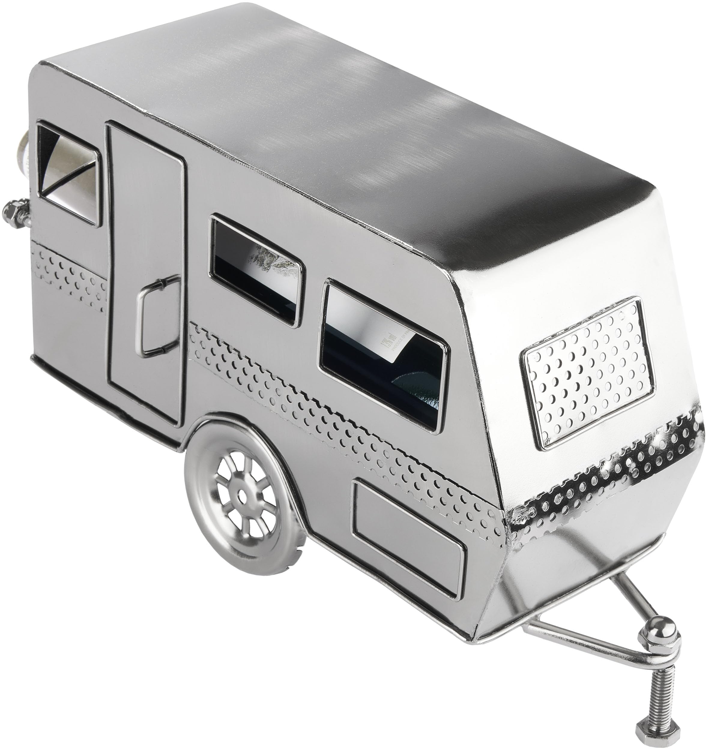 BRUBAKER Porte Bouteilles Vin Caravane Métal Cuivré - Rangement Bouchons - Idéal Camping