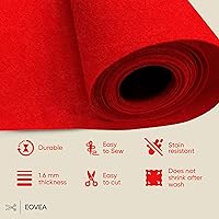 Vista 2 de EOVEA - Tela de fieltro acrílico de The Yard - Hojas de fieltro suaves y duraderas de 72 pulgadas de ancho y 0.063 in de grosor para manualidades