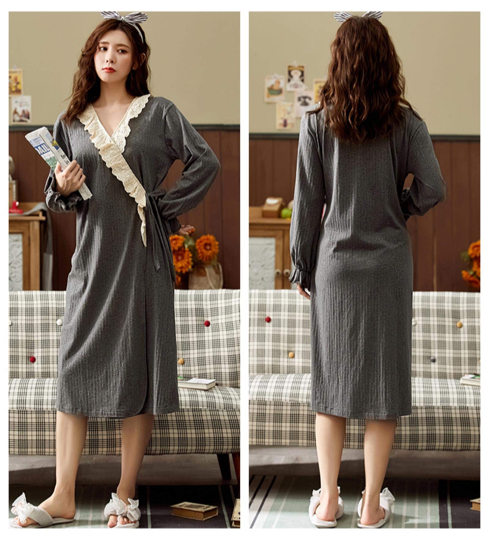 Amazon.co.jp: ナイトガウン,レディース フルピュアローブ プラス