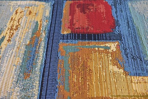 Miniatura 8 de Unique Loom - Alfombra colección de círculos abstractos, de transición para interiores y exteriores, beige, Polipropileno, rojo (Multired)