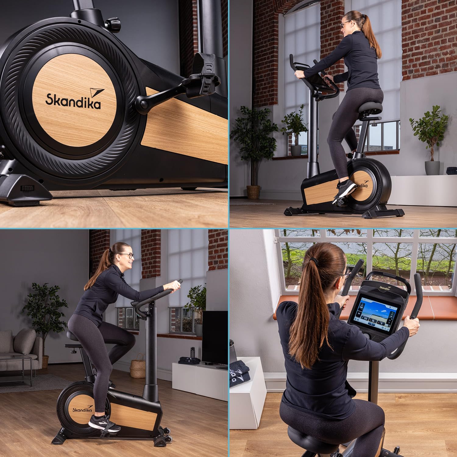 Skandika Ergometer Cykling P15 Heimtrainer Fahrrad mit Touchscreen