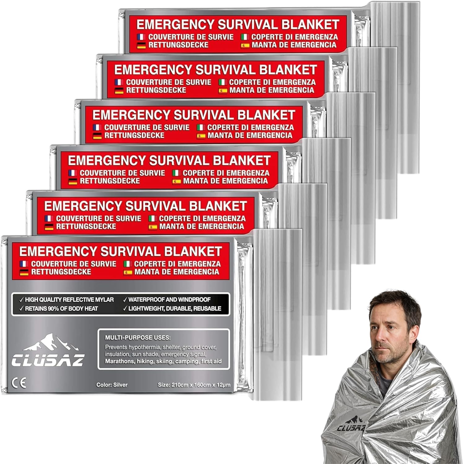 Copertine Termiche XL Riutilizzabili 210x160 cm