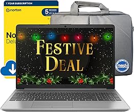 HP 255 G9 15.6-inch Full HD Laptop (AMD Ryzen 3 5425U, 8 GB RAM, 256 GB SSD, Wi-Fi 6, Windows 11 Home) includes FREE Mesh Laptop Bag & Norton 360 Deluxe Anti Virus
