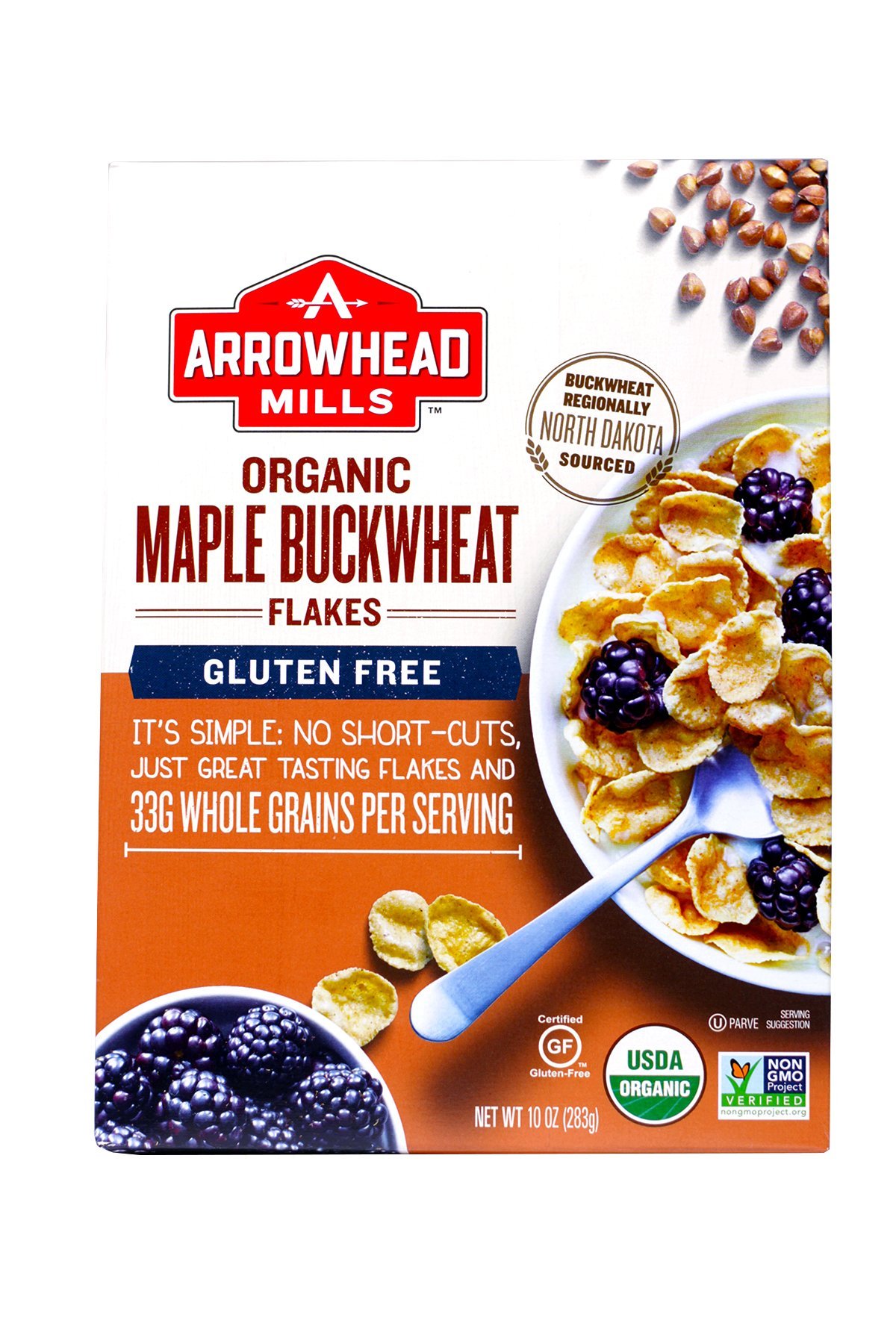 Arrowhead MillsGluten-free Organic Maple Buckwheat Flakes (283g)