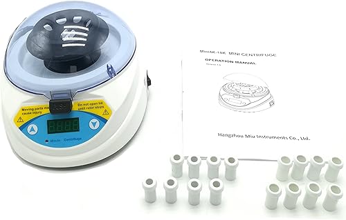 Miniatura 2 de CGOLDENWALL mini-10K + centrífugas de laboratorio médico Digital temporizador ajustable y velocidad Mini máquina centrífuga Equipo pequeña