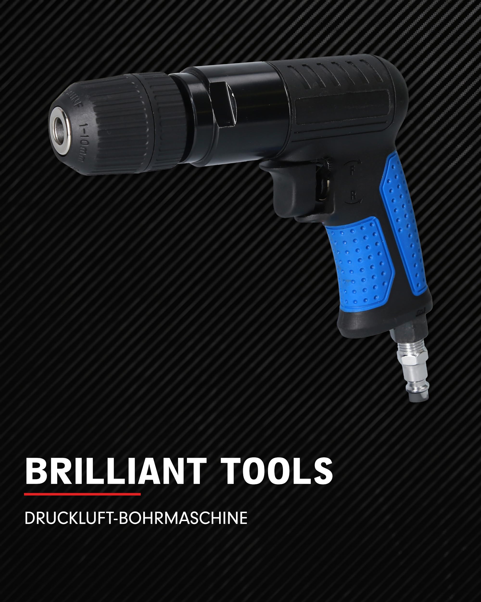 BRILLIANT TOOLS BT160704 Druckluft-Bohrmaschine [Powered by KS TOOLS]