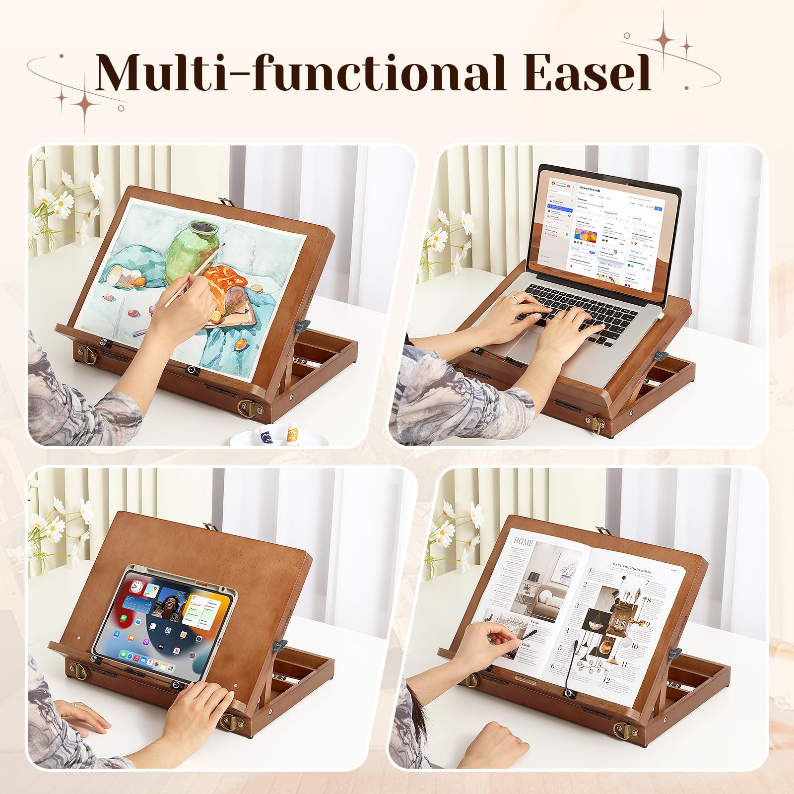 TYYIHUA Tabletop Easel - Adjustable Art Stand -6 TYYIHUA Tabletop Easel - Adjustable Art Stand -6