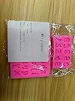 Vista 6 de Mity rain 3 moldes de letras para fresas cubiertas de chocolate, molde de silicona en mayúsculas y minúsculas para hacer dulces, gomitas, galletas