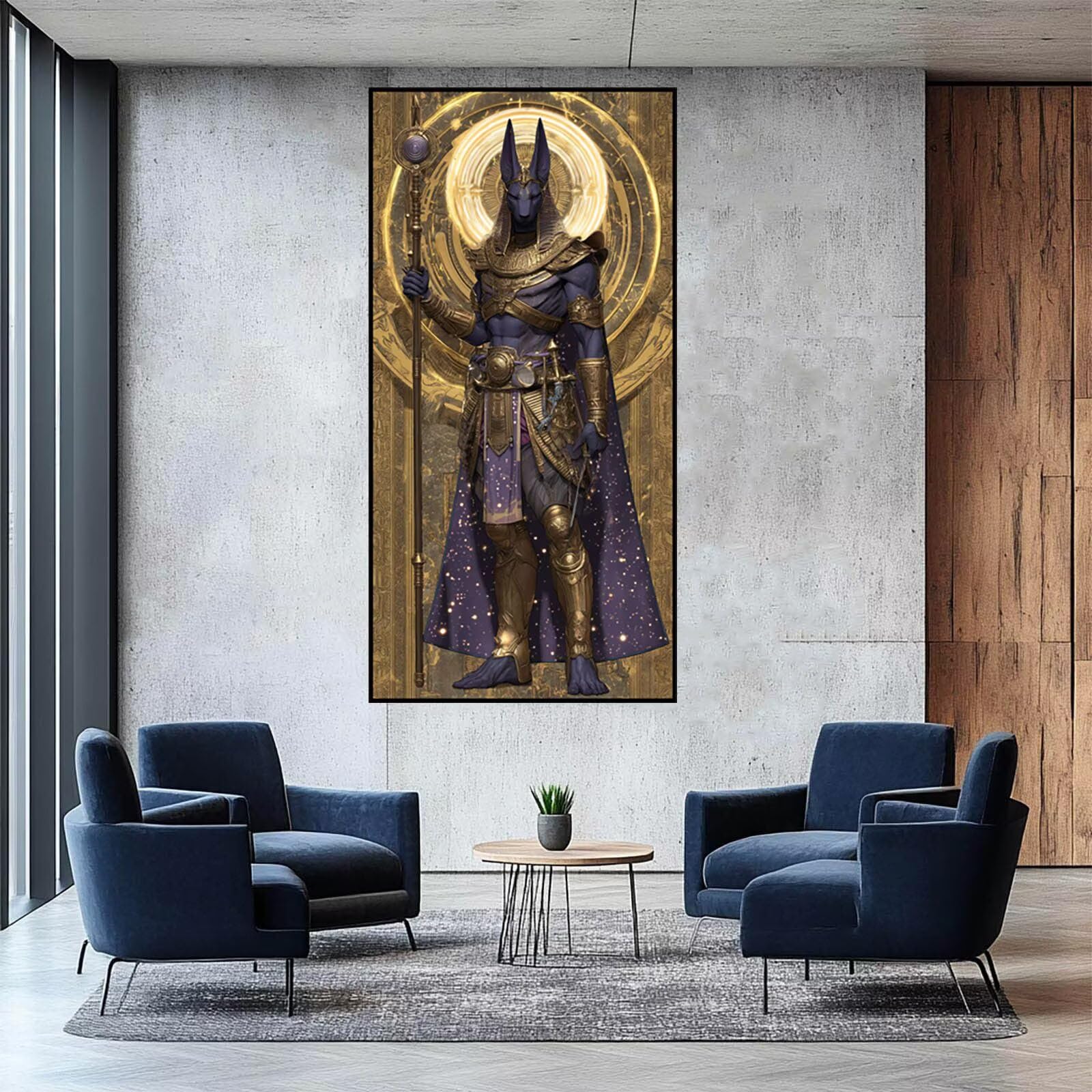 Diamentowe malowanie Anubis, diamentowe malowanie dla dorosłych początkujący 120 x 60 cm, Egipt diamentowy zestaw do haftu górskiego, zestaw do haftu krzyżykowego, prezent dla kobiet DZSH2776