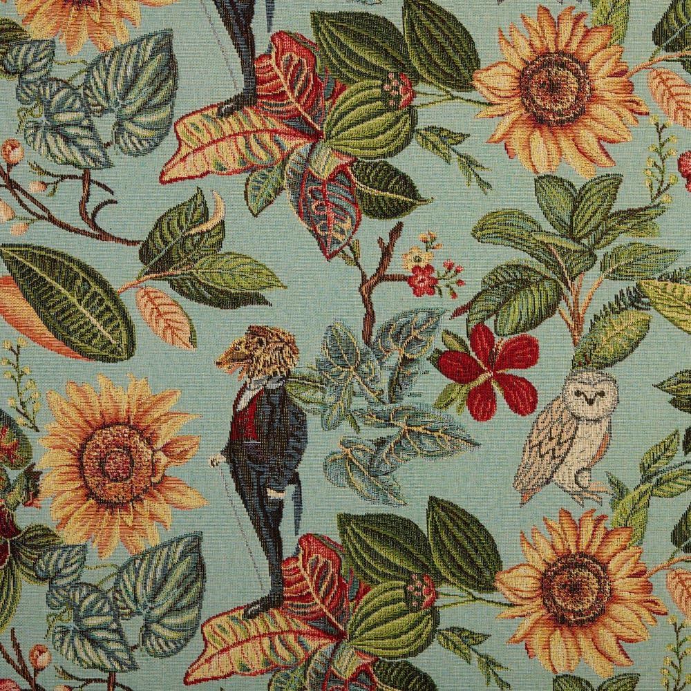 Kt KILOtela - Tela Tapicería, Jacquard Gobelino, Tapizar Sillas, Cojines, Cabecero, Sofá, Bolsos, Resistente al Desgaste, Costura, 100 cm Largo x 280 cm Ancho, Geométrico, Multicolor, 1 metro — view 46