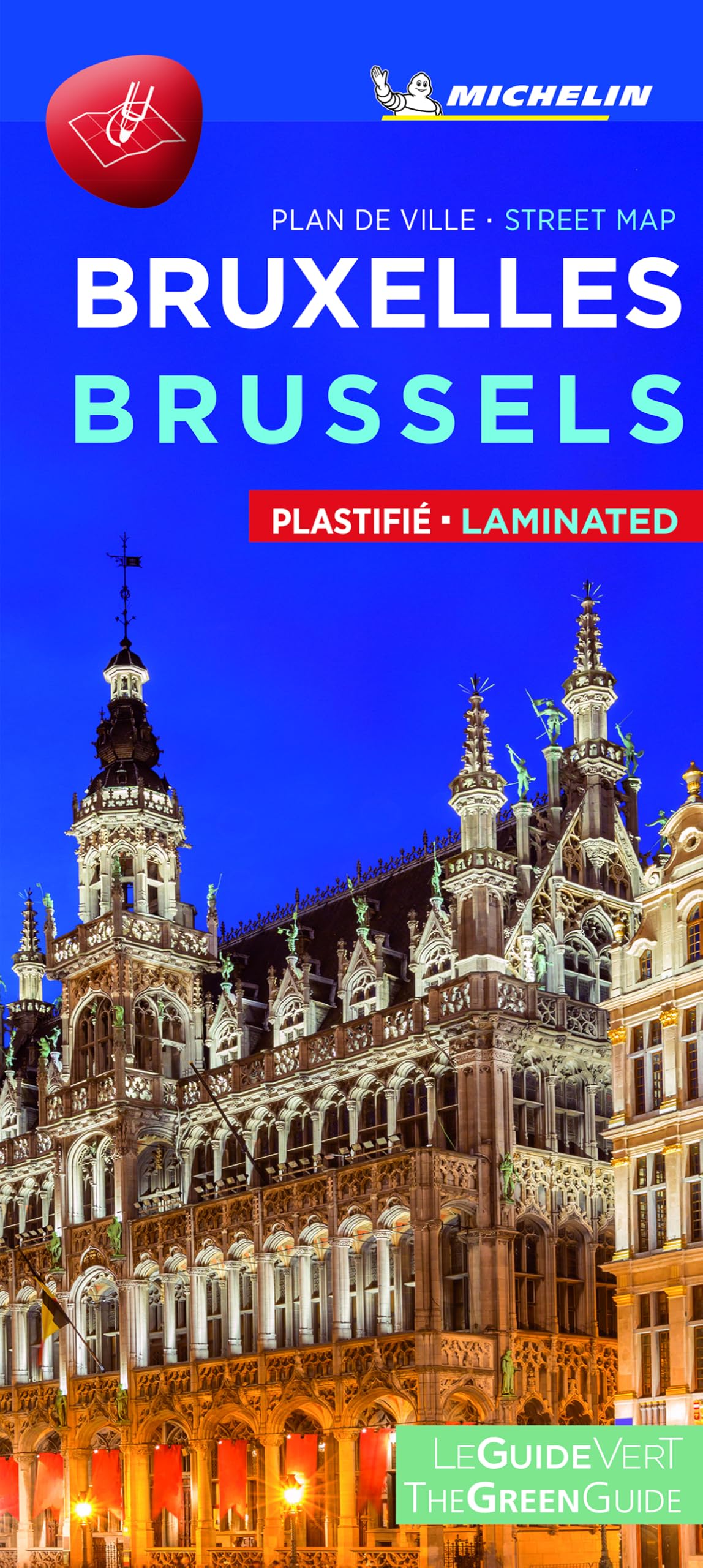 Brussels - Michelin City Map 9207: Laminated City Plan