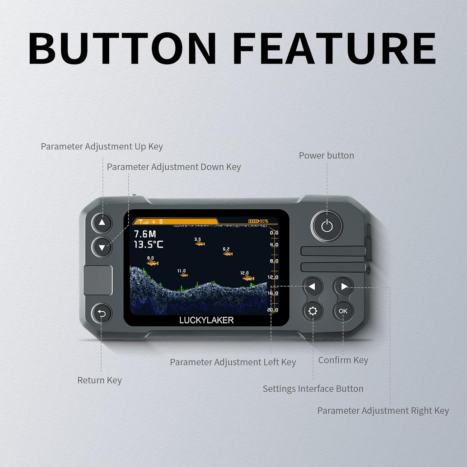 LUCKY Kayak Portable Fish Finder Transducer Wireless Sonar Fish Finders Boat Rechargeable Handheld Fish Depth Finder Fishing MT-202 6 81E AcBLM4L. AC SL1500