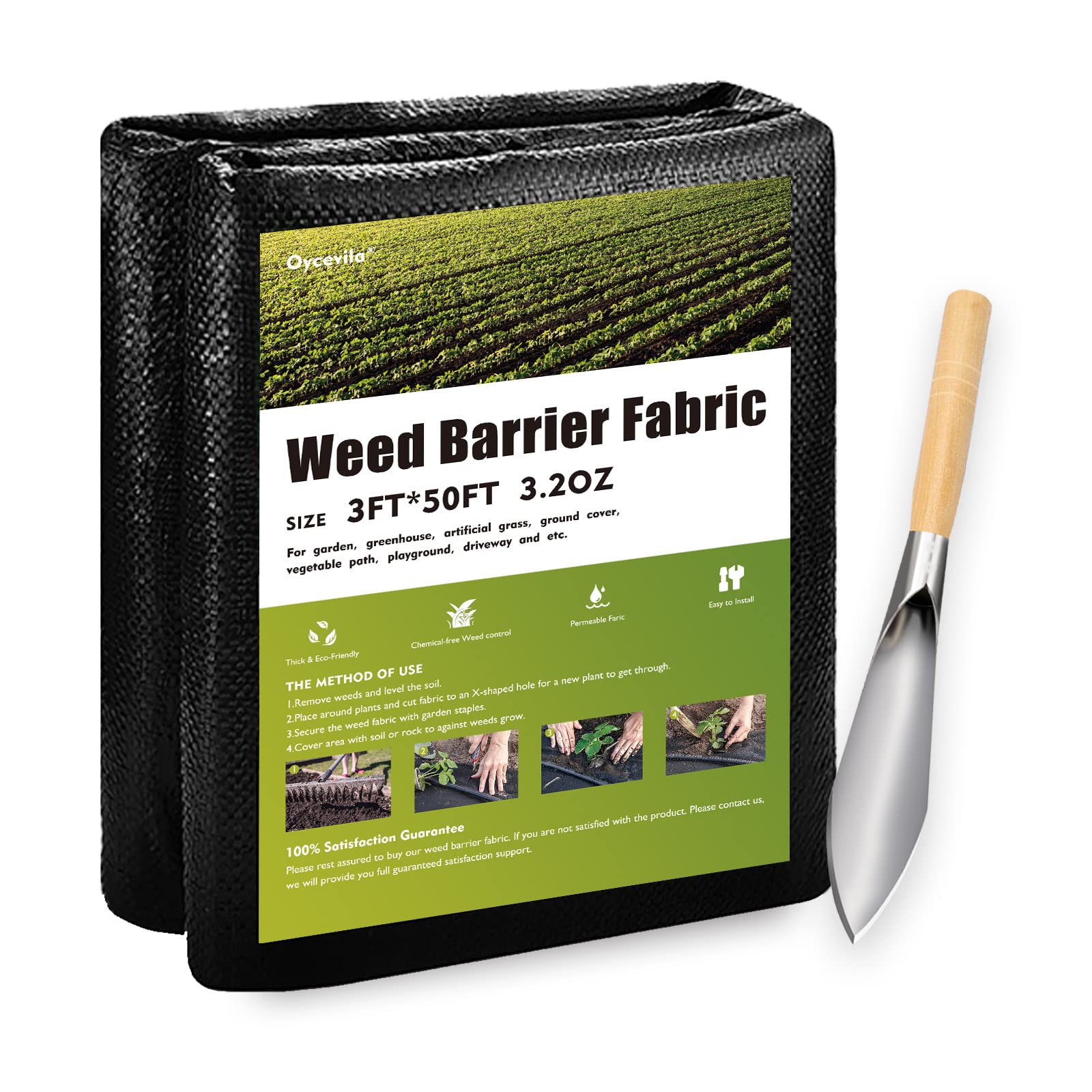 Buy 3FTx50FT Weed Barrier Landscape Fabric Heavy Duty, High