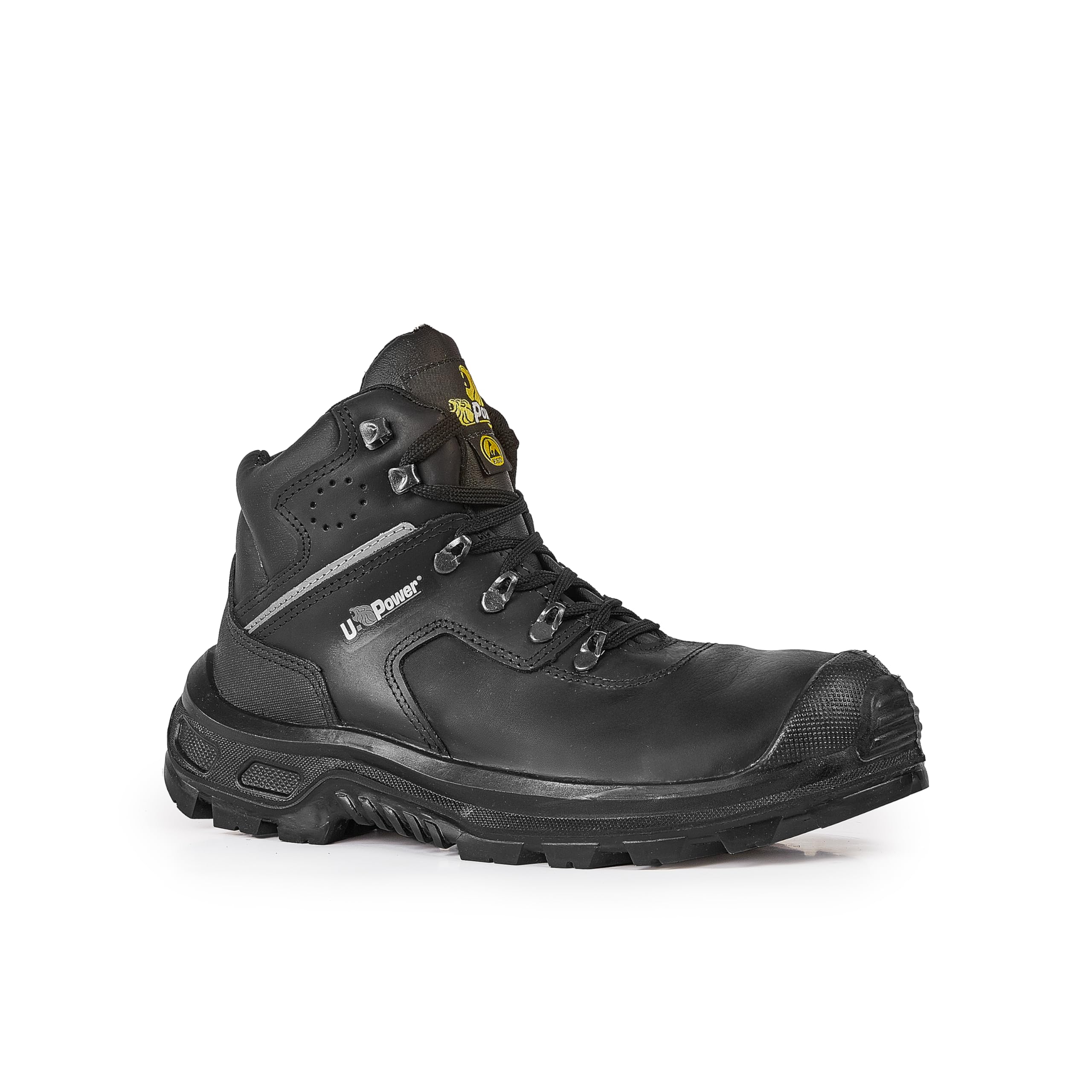 U-Power - Chaussures de sécurité hautes ultra résistantes THANOS - Environnements exigeants - S3 SRC CI ESD 43 Noir / Jaune