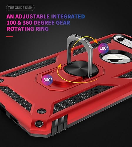 Miniatura 4 de Korecase Compatible con Funda para iPhone 8Funda para iPhone 6Funda para iPhone 7, Protección Extrema Armadura Militar de Doble Capa Resistente a