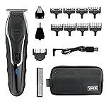 Wahl Aqua Blade Rechargeable Wet/Dry Lithium-Ion Deluxe Beard Trimmer for Men - Interchangeable Heads for Detailing, Hair, Mustache and Body Grooming - Model 9899-100