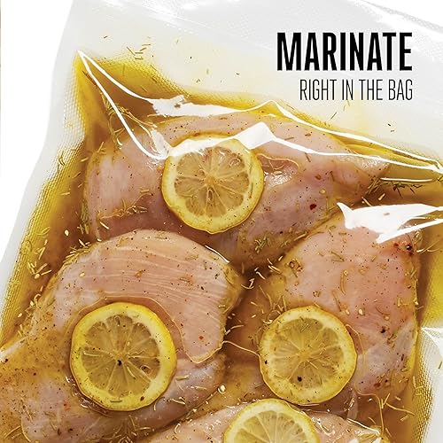 Miniatura 5 de Weston Bolsas selladoras al vacío, 2 capas de 0.118 in de grosor, para NutriFresh, FoodSaver y otros sistemas de sellado térmico, para preparación