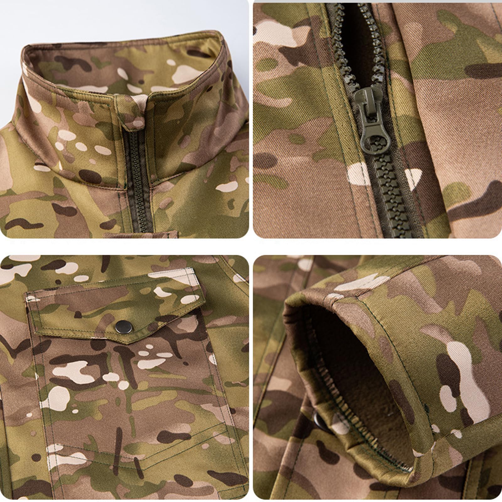 Dziecięca odzież taktyczna moro, kurtka i spodnie, z podszewką polarową, airsoft, wojskowy, kamuflaż, zima, walka, polowanie, wędrówki, kemping, dla chłopców i dziewcząt