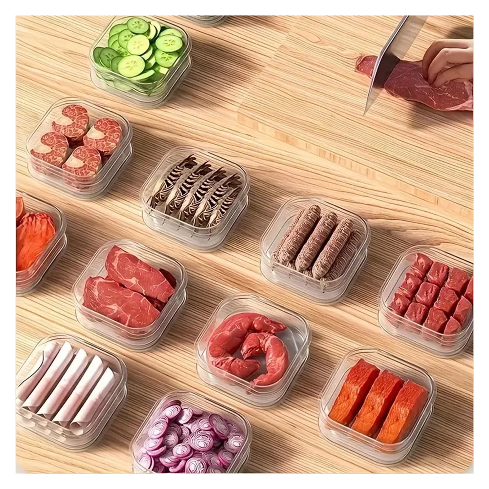 Conteneurs congélation viande au réfrigérateur, 10 pièces, fruits légumes