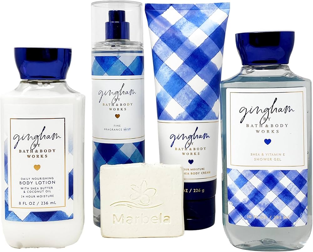 Amazon.com : Bath & Body Works Gingham - Deluxe Gift Set - Fine
