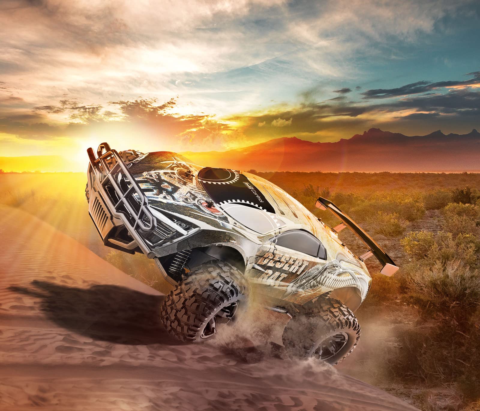 Revell Control RC Car Desert Rat I skala 1:10 I samochód off-road do wszystkich terenów I prędkość 18 km/h I wytrzymała karoseria, pilot zdalnego sterowania 2,4 GHz, dla dzieci od 8 lat i entuzjastów