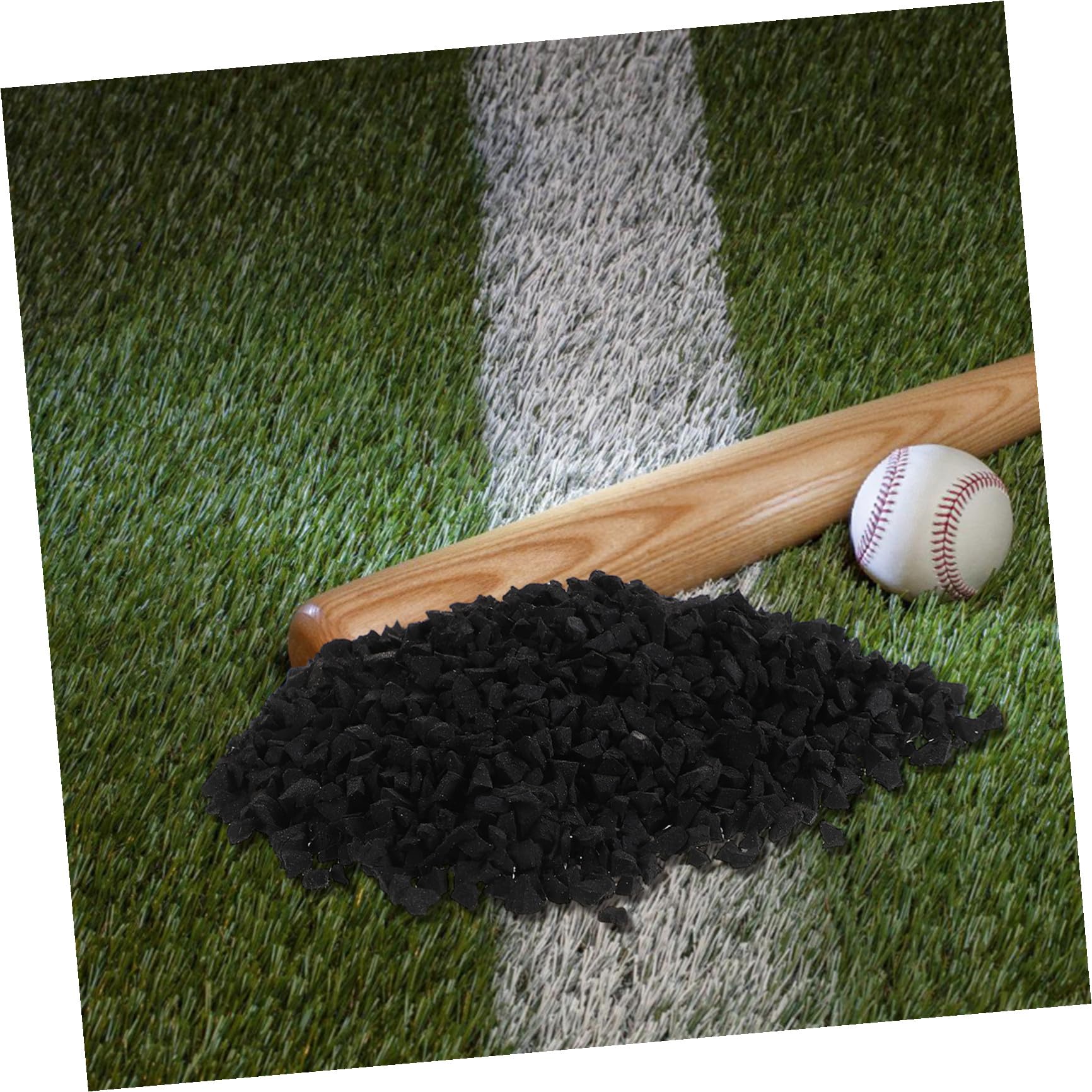 Artificial Duraderas Negro para Relleno Caucho 1,9kg Césped de Partículas para Campos Deportivos y Eventos Atléticos