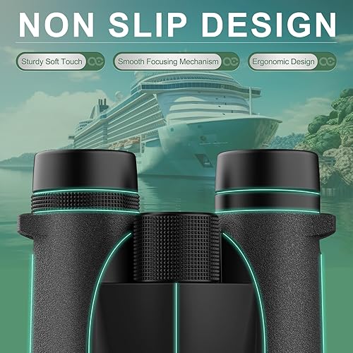 Miniatura 4 de occer Prismáticos impermeables para adultos de alta potencia  Prismáticos de 10 x 42 pulgadas con visión cristalina  Binoculares con largo alcance