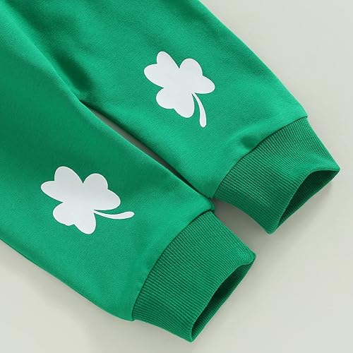 Miniatura 6 de Amiblvowa Conjunto de sudadera con cuello redondo y pantalones deportivos para el día de San Valentín para bebé recién nacido