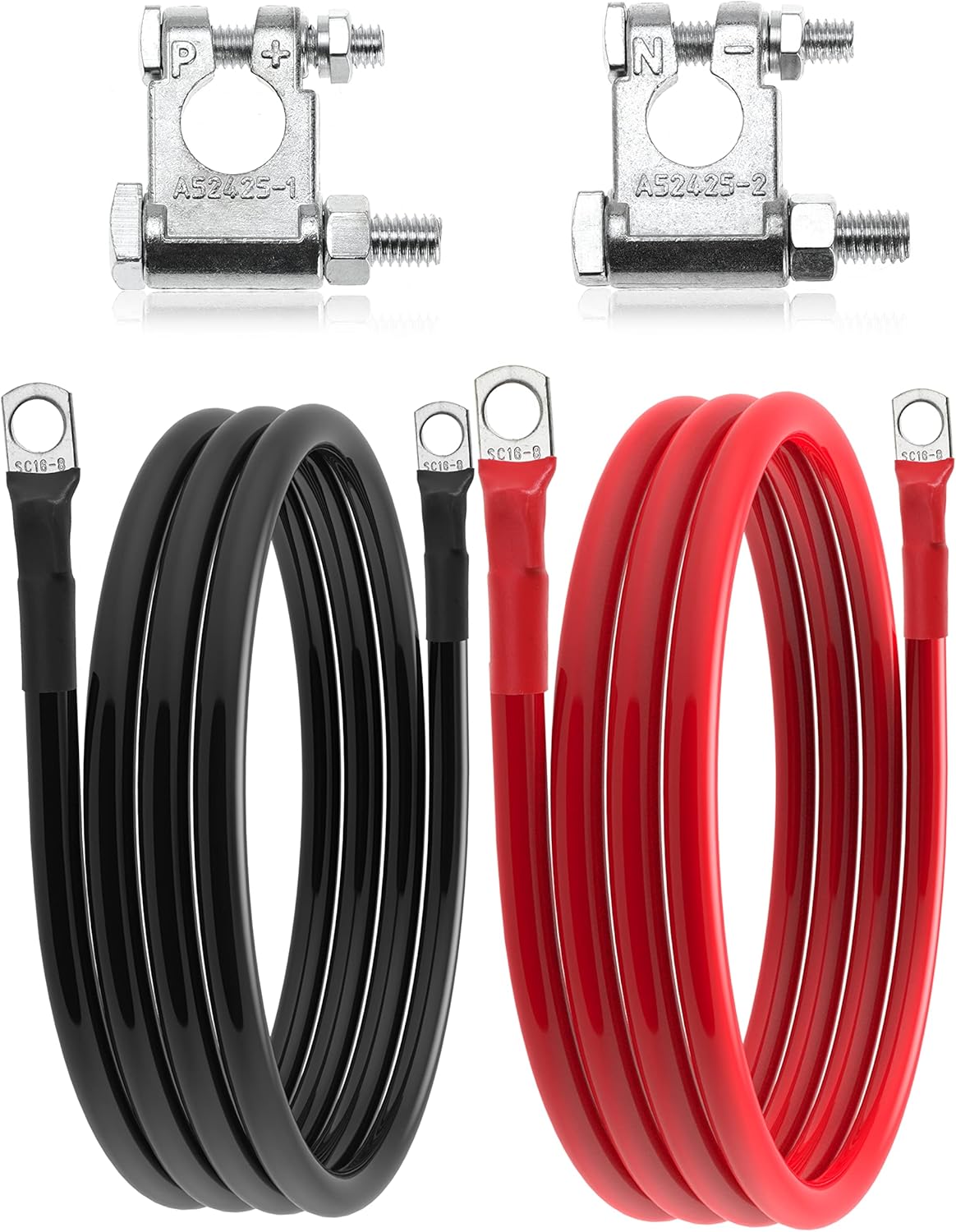 6 AWG Battery Cable 6 Gauge Battery Wires with 5/16