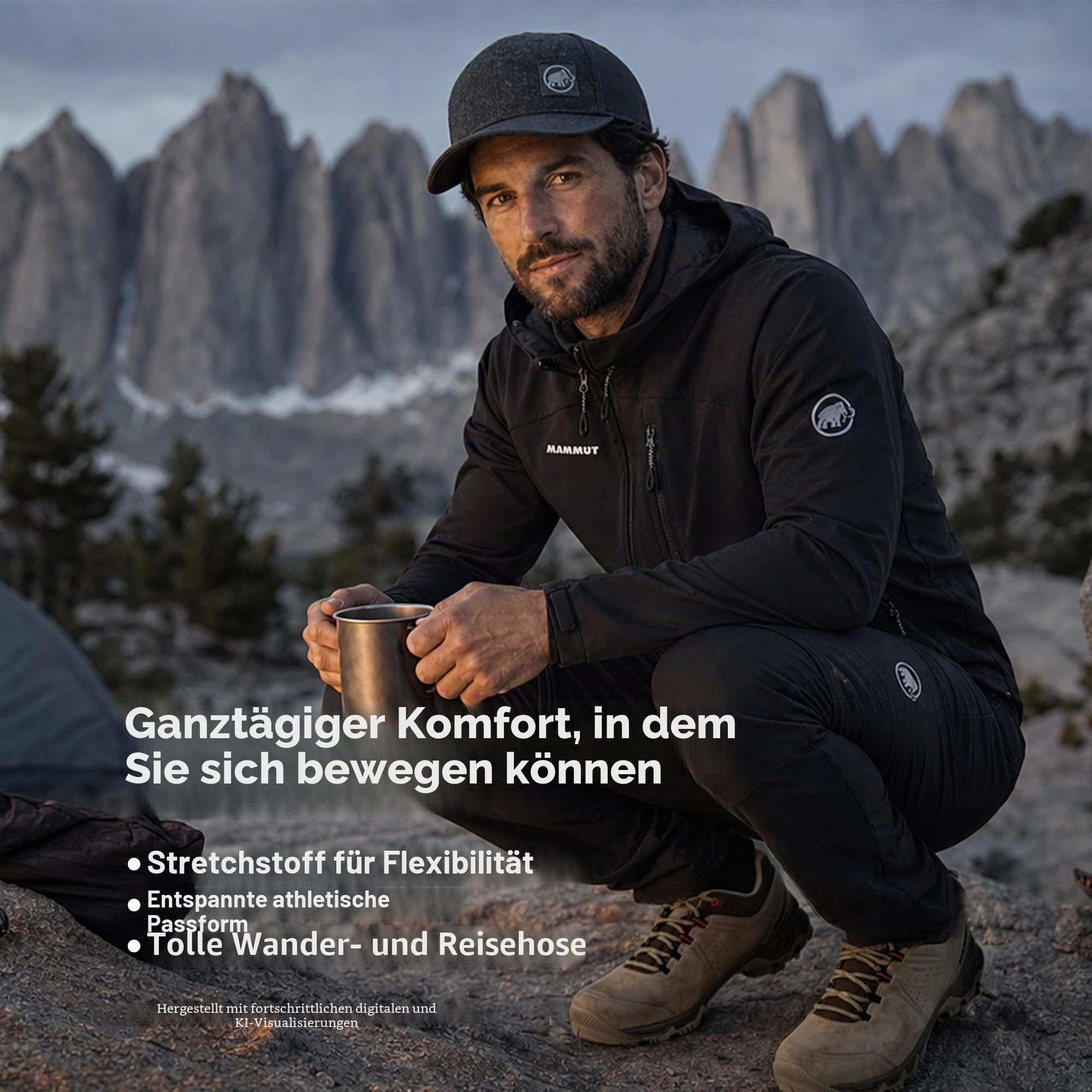 Mammut Outdoor-Hose mit Reißverschluss für Herren