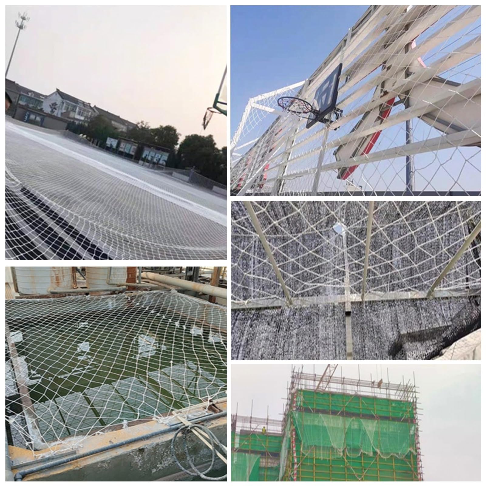 Rete di sicurezza bianca per scale, protezione anticaduta per bambini, ponte sospeso, 1 x 9 m, soluzione durevole e sicura per la sicurezza delle scale