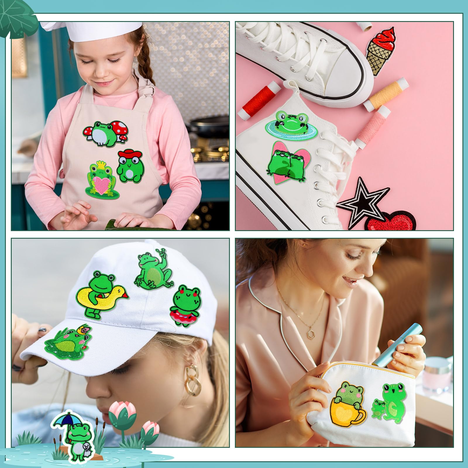 48 parches para planchar para ropa, parches de animales de dibujos animados, bonitos parches bordados para jeans, sombreros, chaquetas, ropa, mochila, bricolaje, manualidades, costura, regalo