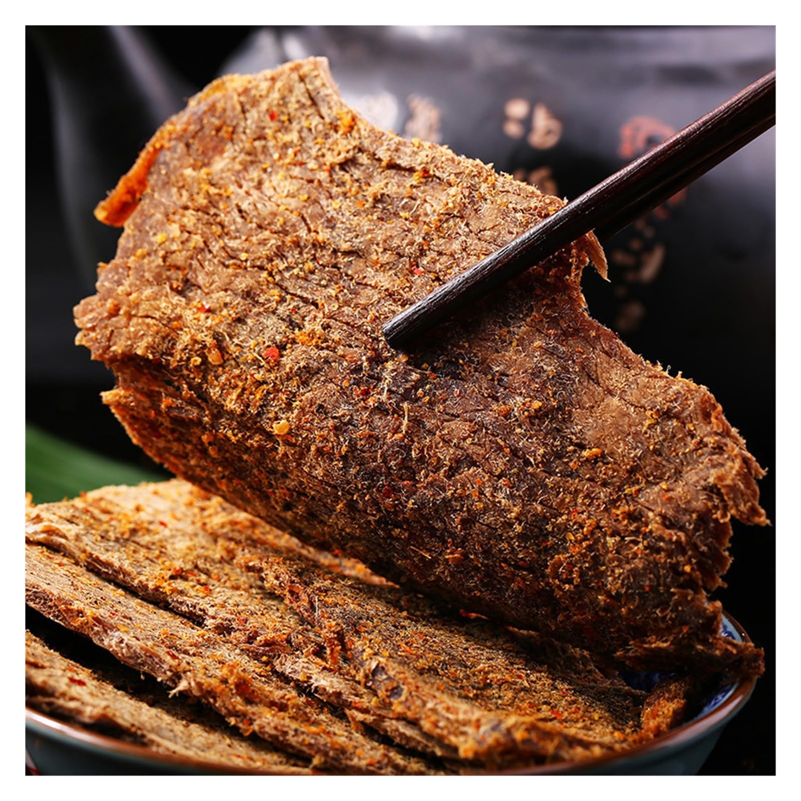 50 g de carne de res en rodajas con cinco especias, córtela con la mano y saboree el rico sabor carnoso.(4bag)