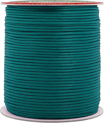 Miniatura 74 de Cuerda Mandala Crafts 0.03 pulgadas 109 yardas para hacer joyería, artesanía, macramé, cuerda de algodón encerado