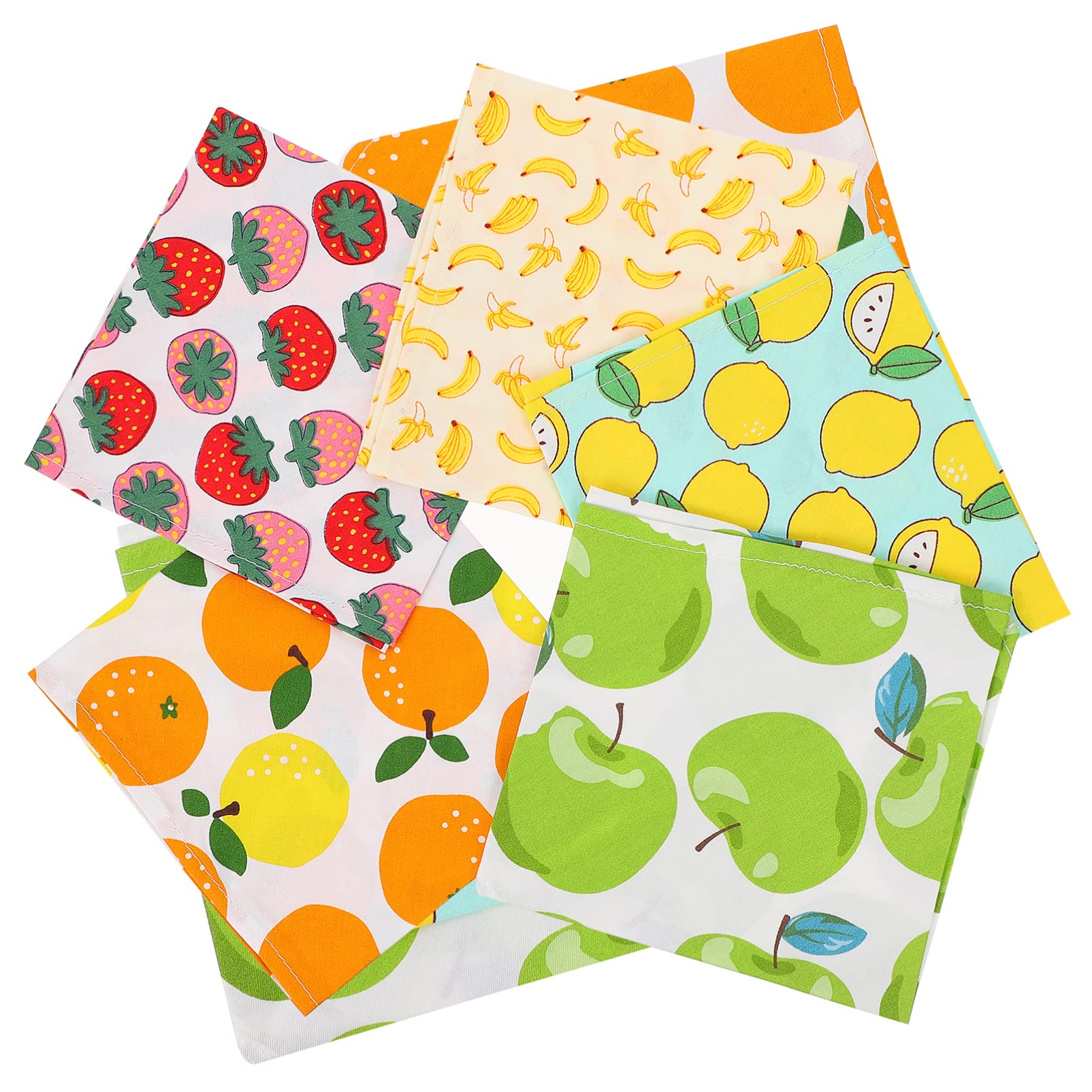 POPETPOP 15pièces Bandanas Coton pour Animaux De Compagnie De Écharpes avec Motif De Fruits Accessoires De Mode pour Chiens Et Prévention des Écoulements De Et Confort Estival